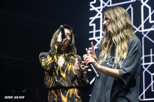 אודיה מארחת את אלה לי בקיסריה (צילום: עומרי סילבר)