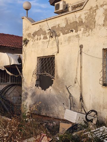 פגיעה במבנה בשדרות