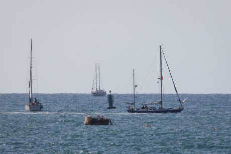 ספינות המשט אמש ליד נמל אשדוד